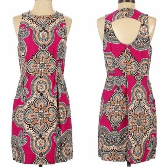 Anthropologie Moulinette Soeurs Paisley Pink Dress - Picture 2 of 8